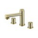 Bathroom Hot and Cold Faucet with Two-Handle Split Brass Basin Faucet