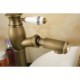 Antique Bronze-colored Basin Pulling Faucet with Brushed Finish