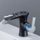 Temperature Digital Display Faucets Solid Brass Basin Taps LED Bathroom Faucet Intelligence