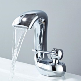 Bathroom Vessel Sink Basin Faucet Special Design Hot & Cold Mixer Taps