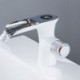 Water Power Basin Mixer Brass Temperate Display Faucet LED Digital Basin Faucet