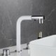 3 Hole Basin Faucet with Pull Down Sprayer Modern Sink Faucet