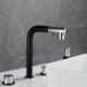 3 Hole Basin Faucet with Pull Down Sprayer Modern Sink Faucet