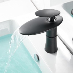Waterfall Basin Faucet with a Single Hole