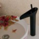 Black Single Handle Antique Oil-rubbed Bronze Sink Faucet