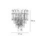 Modern K9 Crystal Wall Lamp Bedroom Living Room Crystal Wall Light Wall Sconce