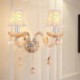 Bedroom Aisle Elegant Crystal Sconce European Style Wall Light