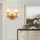 Diamond Shape Wall Sconce Brass Wall Lamp Hallway Bedside Light Nordic Crystal Wall Light