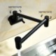 Wall Mount Kitchen Faucet with Black Pot Filler