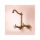 Antique Brass Kitchen Faucet Bathroom Sink Mixer Tap Wall Mount