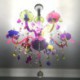 Kids Room Bar Large Colorful Crystal Chandelier European Pendant Light