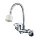 Chrome Finish Brass Swivel Nozzle 360 Degree Rotatable Flexible Wall Mount Kitchen Tap