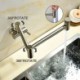 Foldable Kitchen Sink MixerTap Brushed Nickel Pot Filler Kitchen Faucet