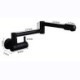 Cold Only Wall Mount Black Pot Filler Faucet Swing-arm Kitchen Tap