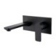 Optional Brushed Gold/Black Wall Mounted Centerset Basin Faucet with Embedded Box