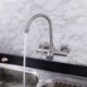 Stainless Steel Wall Mount Kitchen Mixer Tap Faucet