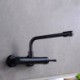 Matte Black Wall Mount Kitchen Mixer Faucet