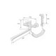 Stainless Steel Brushed Rotatable Wall Mounted Kitchen Faucet with Bidet Spray Shower Head