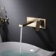 Optional Brushed Gold/Black Wall Mounted Centerset Basin Faucet with Embedded Box