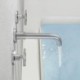 Wall Mounted Brass Bathroom Sink Faucet with Industrial Style Basin Mixer Tap