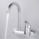 Tall Chrome Kitchen Faucet with Wall Mount