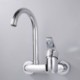 Tall Chrome Kitchen Faucet with Wall Mount