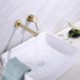 Wall Mounted Brushed Gold Brass Basin Tap with Single Handle