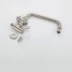 Cold Only Stainless Steel Kitchen Faucet Swivel Kitchen Tap with Washer Interface