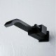 Wall Mounted Black Kitchen Faucet with Waterfall (Right Handle)