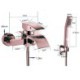 Oil-rubbed Bronze Wall Mount Waterfall Tub Faucet with Hand Shower