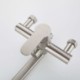 Bathtub Faucet in Brushed Stainless Steel with Wall Mounted Supercharged Handheld Shower