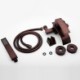 Oil-rubbed Bronze Wall Mount Waterfall Tub Faucet with Hand Shower