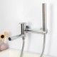 Wall Mounted Bathtub Faucet Tub Filler with Hand Shower