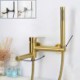 Wall Mounted Bathtub Faucet Tub Filler with Hand Shower