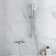 Handheld Shower Brass Bathtub Faucet Chrome Finish