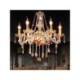 Amber Crystal Chandelier with 6 Lights for the Home