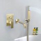 Single Handle Waterfall Spout Bathroom Tub Faucet with Hand Shower Mixer Tap