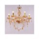 Amber Crystal Chandelier with 6 Lights for the Home