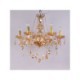 Amber Crystal Chandelier with 6 Lights for the Home