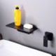 Optional Waterfall Wall Mounted Basin Tap Brass Flat Faucet Black/White Color