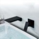 Waterfall Wall Mounted Basin Mixer Tap Bathroom Countertop Faucet (Embedded Box Included)