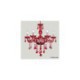 Red Crystal Luxury Modern 6 Light Ceiling Light Chandelier