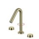 Chrome/Black/Gold Modern Widespread Bathroom Sink Faucet with Dual Handles Basin Tap