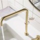 Bathroom Single Handle Mixer Tap with Brushed Gold Basin Faucet