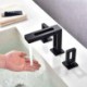 Modern Bathroom Sink Faucet Hollow Design Cold Hot Water Mixer Tap