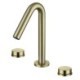 Chrome/Black/Gold Modern Widespread Bathroom Sink Faucet with Dual Handles Basin Tap