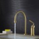 Chrome/Black/Brushed Gold Brass Basin Mixer Tap Water Drop Faucet