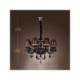 Luxury Modern Black Chandelier Crystal Living 8 Light Black Crystal Chandelier