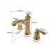 Pull-Out Spout for Brushed Gold Brass Basin Tap