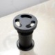 Basin Faucet Industrial Style Black Basin Tap Brass Dual Circle Handles